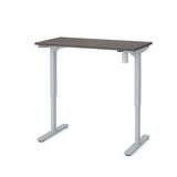 "24"" X 48"" Electric Height Adjustable Table in Bark Gray - Bestar 65837-47"