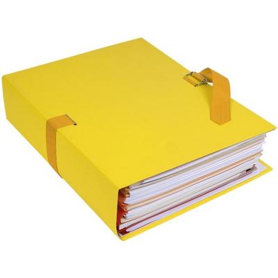 EXACOMPTA 10er-Pack Dokumentenmappe »Papier toillé« gelb, 24x32 cm