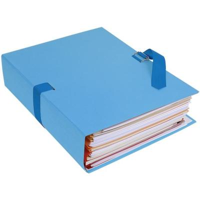 EXACOMPTA 10er-Pack Dokumentenmappe »Papier toillé« blau, 24x32 cm