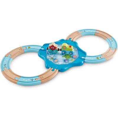 Hape Spielzeug-Eisenbahn Holzschienen Unterwasserwelt blau Kinder Ab 18 Monaten Altersempfehlung