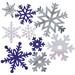 Creative Converting Foil Snowflake Paper Disposable Cutout in Blue | Wayfair DTC990004COUT