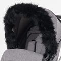 For-Your-Little-One aFHACWT-B541 - Pram Fur Hood Trim kompatibel On TFK, Schwarz