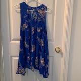 Free People Dresses | Free People Floral Tunic Shirt/Dress | Color: Blue/Pink | Size: S