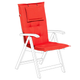 Auflage für Stuhl Rot Polsterbezug Zusätzliches Kissen Garten Gartenmöbel
