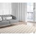 White 36 x 0.08 in Area Rug - House of Hampton® Langston Power Loom Gray/Light Brown Rug Polyester | 36 W x 0.08 D in | Wayfair