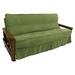 Winston Porter Box Cushion Futon Slipcover Microfiber/Microsuede in Green | 54 W x 75 D in | Wayfair 3DBB6475CCD549FA9A9A50503DE23A7E