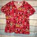 Disney Tops | Disney Mickey/Minnie Mouse Pluto Scrub Top New! | Color: Red | Size: Various