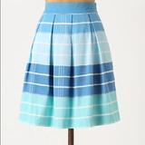 Anthropologie Skirts | Anthropologie Stripe Bubble Skirt Pockets Vera | Color: Blue/White | Size: 12