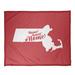 East Urban Home Sweet Springfield Massachusetts Fleece Throw Microfiber/Fleece/Microfiber/Fleece in Red/Pink | 52.5 W in | Wayfair