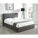 Ivy Bronx Lasseter King Tufted Low Profile Storage Platform Bed Upholstered/Polyester in Gray | 41.5 H x 81 W x 85.25 D in | Wayfair