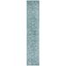 "Courtyard Collection 2'-3"" X 12' Rug in Turquoise - Safavieh CY8680-37221-212"