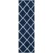 "Hudson Shag Collection 2'-3"" X 14' Rug in Navy And Ivory - Safavieh SGH281C-214"