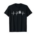 Tierarzt T-Shirt Pfote EKG Haustier Hund Katze Geschenk T-Shirt