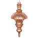 Vickerman 614341 - 10" Rose Gold Candy Glitter Net Top Finial Christmas Tree Ornament (MT198758D)