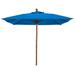 Darby Home Co Sanders 6' Square Market Umbrella, Bamboo in Blue/Navy | Wayfair DBHM7786 42917180