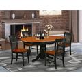 August Grove® Wolverton 5 - Piece Extendable Rubberwood Solid Wood Dining Set Wood in Brown | 30 H in | Wayfair 82C979E934A342E6A8CFABAA90F2EFF1