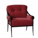 Woodard Derby Patio Chair in Red/Black/Brown | 38.25 H x 34.75 W x 37.5 D in | Wayfair 4T0106-92-44C