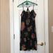 American Eagle Outfitters Dresses | American Eagle Floral Printed Dress | Color: Black | Size: 2