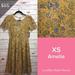 Lularoe Dresses | Lularoe Amelia Dress | Color: Blue/Gold | Size: Xs