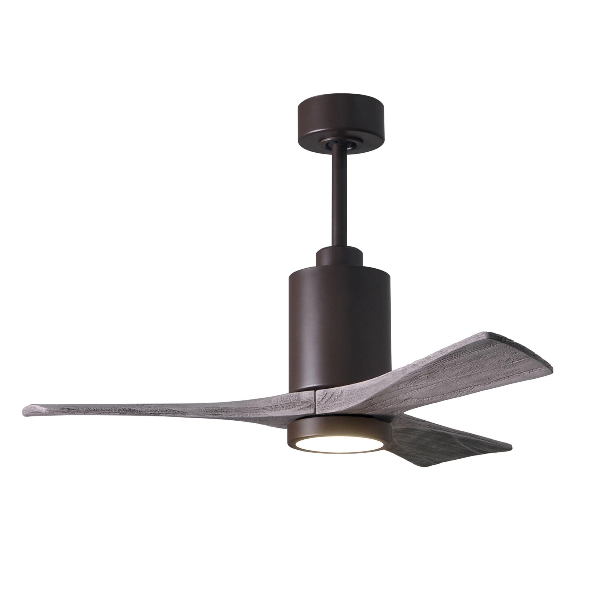 Matthews Fan Company Patricia 42 Inch Ceiling Fan with Light Kit - PA3-TB-BW-42