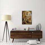 East Urban Home 'The Miracles of Saint Francis of Paola' Print on Canvas in White | 36 H x 26 W x 1.5 D in | Wayfair