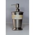 Fashion Home Mop Beaded Stainless Steel Soap Dispenser Metal in Gray | 8 H x 4 W x 4 D in | Wayfair DFH-2A