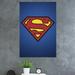 Trends International Superman - Shield Paper Print in Blue | 34 H x 22.375 W x 0.125 D in | Wayfair POD2823