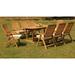 Rosecliff Heights Scotland 9 Piece Teak Outdoor Dining Set Wood/Teak in Brown/White | 29.5 H x 71 W x 40 D in | Wayfair