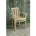 Arlmont & Co. Buntingford Stacking Teak Patio Dining Chair Wood in Brown | 34 H x 25 W x 21 D in | Wayfair 9A5EAF5FC6C845A4A5A91F13B191A217