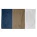 Blue/White 48 x 0.25 in Area Rug - East Urban Home La Horns Football Area Rug Polyester | 48 W x 0.25 D in | Wayfair