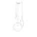 Pablo Designs Bola Halo Mutli-Light 3 Pendant Chandelier, Glass in Gray | 32.4 H x 32.4 W x 32.4 D in | Wayfair