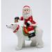 The Holiday Aisle® The Holiday Aisle Samoset Riding on The Polar Bear Salt & Pepper Set Ceramic in Red/White | 4.75 H x 4.3 W in | Wayfair 10662