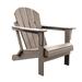 Panama Jack Poly Resin Taupe Adirondack Chair - PJO-4001-TAUPE