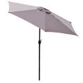 Panama Jack Grey 9 Ft Alum Patio Umbrella W/Crank - PJO-6001-GREY