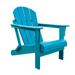 Panama Jack Poly Resin Teal Adirondack Chair - PJO-4001-TEAL