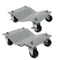 XtremepowerUS Set of (2) Vehicle Skates Dolly Wheel Car Repair Slide Vehicle Car Moving Dolly