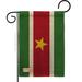 Breeze Decor Suriname 2-Sided Burlap 18.5 x 13 in. Garden Flag in Brown/Green/Red | 18.5 H x 13 W in | Wayfair BD-CY-G-108253-IP-DB-D-US15-BD