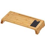 Winston Porter Ballarat Bamboo Monitor Stand Wood in Brown | 3 H x 21.25 W x 9 D in | Wayfair 077E6590350E4C8982A290243CFEBC36