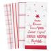 The Holiday Aisle® Reindeer Tree 4 Piece Tea Towel Set Cotton in Pink | Wayfair B3875DD50A29415CAB403419F88F2955