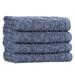 House of Hampton® Sadler 4 Piece Turkish Cotton Washcloth Towel Set Terry Cloth/Turkish Cotton in Pink/White | Wayfair