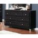 Mercer41 Pfaff 7 Drawer Standard Dresser Wood in Black | 37.75 H x 60.75 W x 20 D in | Wayfair A93BD752722A468ABDAF53FF734BA718