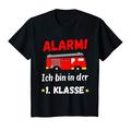 Kinder Feuerwehr Auto 1. Klasse Erstklässler Erstes Schuljahr Shirt