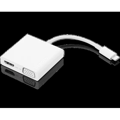 USB-C 3-in-1 Travel Hub, 4K HDMI, VGA, USB 3.0, Simple Plug and Play