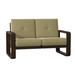 Woodard Vale 58.5" Wide Loveseat Metal in Gray/Brown | 36.25 H x 58.5 W x 34.5 D in | Outdoor Furniture | Wayfair 7D0419-48-14Y