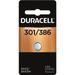 Duracell 11009 - 301/386 1.5 volt Coin Cell Silver Oxide Battery (DURD301/386PK09)