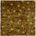 Brown/Green 72 W in Rug - Winston Porter One-of-a-Kind Sigli Hand-Knotted Tibetan Brown 6' Square Wool Area Rug Wool | Wayfair