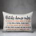 The Holiday Aisle® St Annes Witch House Rules Lumbar Pillow Polyester/Polyfill blend | 14 H x 20 W x 1.5 D in | Wayfair