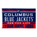 WinCraft Columbus Blue Jackets 3' x 5' One-Sided Deluxe Personalized Flag