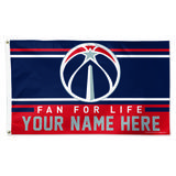 WinCraft Washington Wizards 3' x 5' One-Sided Deluxe Personalized Flag