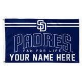 WinCraft San Diego Padres 3' x 5' One-Sided Deluxe Personalized Flag